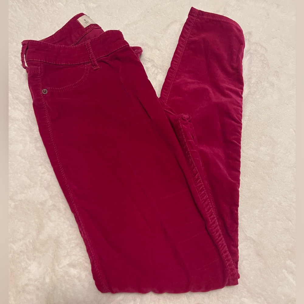 Abercrombie & Fitch Velours Pink Pants
